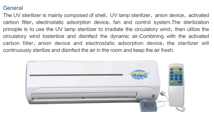 Biometer Wall Mounted Digital Air Purifier UV Air Purifier UVC Lamp UV Light Air Sterilizer