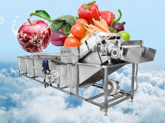 Rotary Ozone Water Bubble Tomato Chili Washing Automatic Fruit Leafy Vegetable Washing Machine Ultrasonic