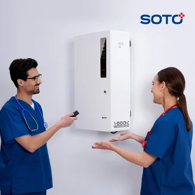 Soto-Bk90 Best Selling Meeting Room90m³ Wall Mounted High Cadr Low Noise Anti Virus&Bacteria99.9% UVC Lamp Plasma Sterilization Air Sterilizer