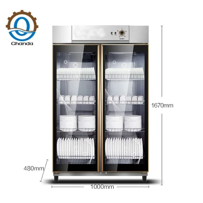 Large Kitchen 800L High Temperature Ozone Bowl Disinfection Cabinet Sterilizer Dish Disinfection Cabinet